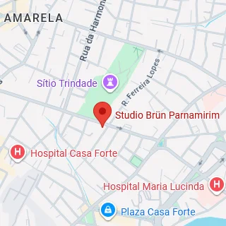 Mapa de localização do Studio Brün em Parnamirim, Recife — Estrada do Encanamento, 323, Sala 01